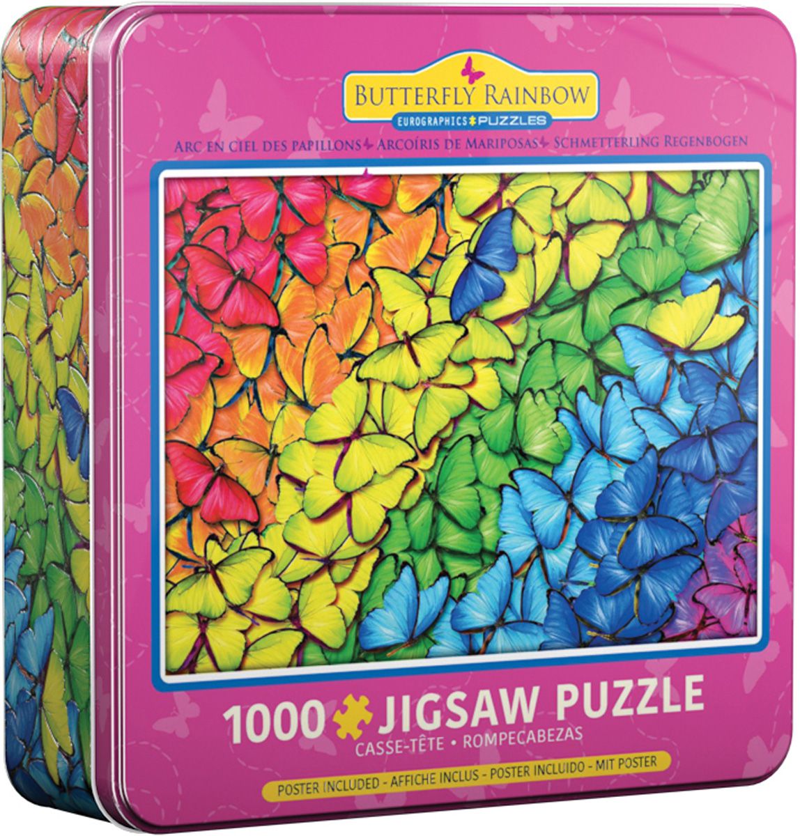  Eurographics Puzzle 1000 Teile - Butterfly Rainbow in Puzzledose 