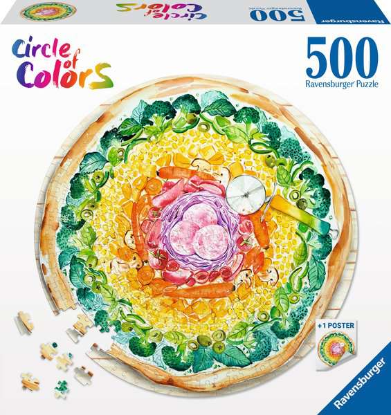 Ravensburger Puzzle 500 Teile – Circle of Colors - Pizza