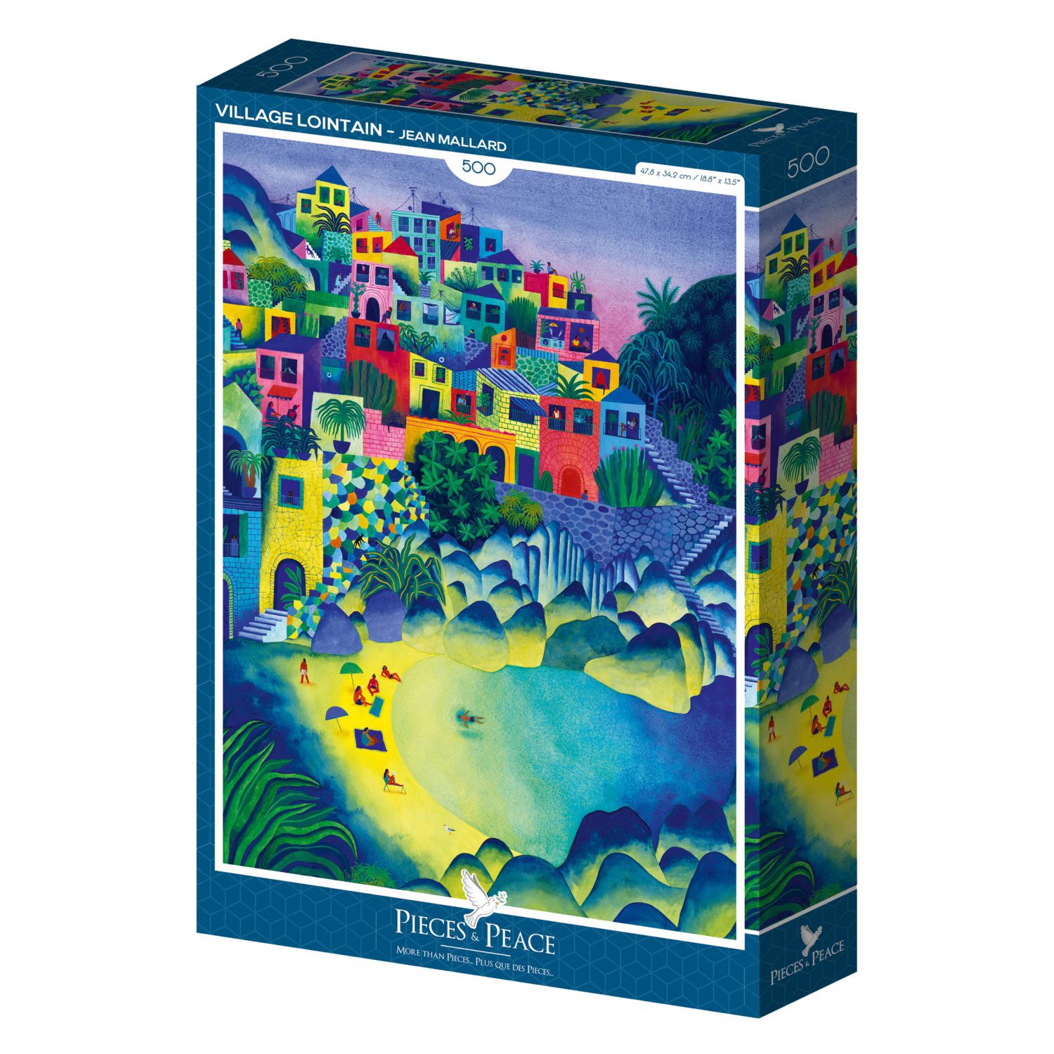 Pieces & Peace Puzzle 500 Teile - Village Lointain