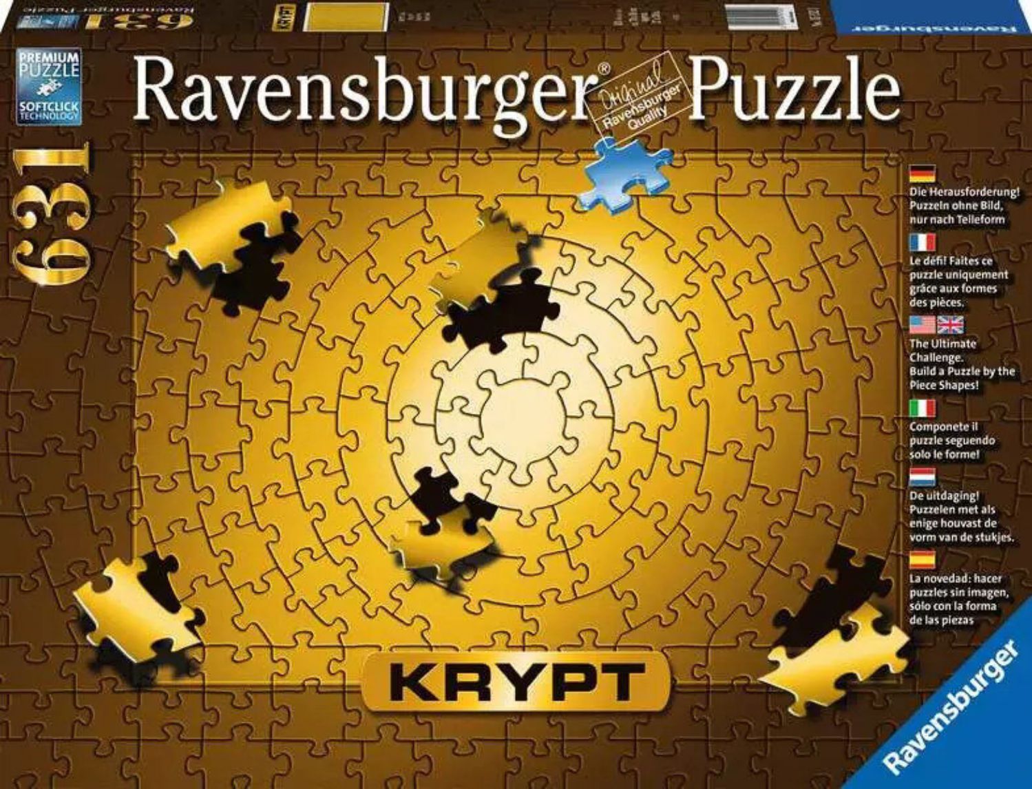 Ravensburger Puzzle 631 Teile – Krypt Gold 