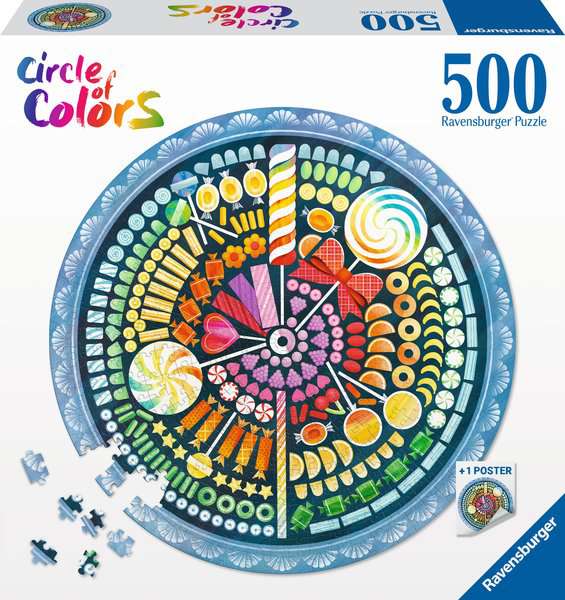 Ravensburger Puzzle 500 Teile – Circle of Colors – Candy