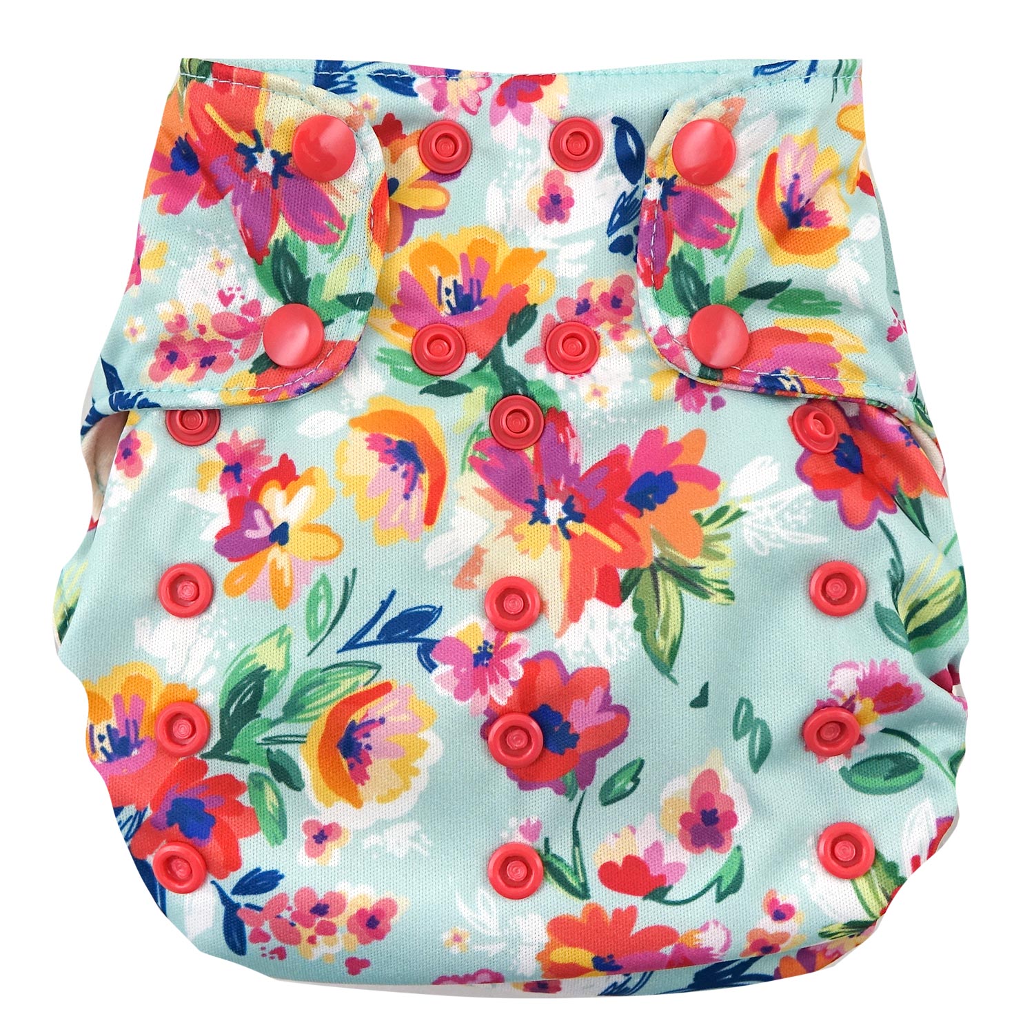 Smart Bottoms 3.1 AIO One Size Stoffwindel Muster: Aqua Floral