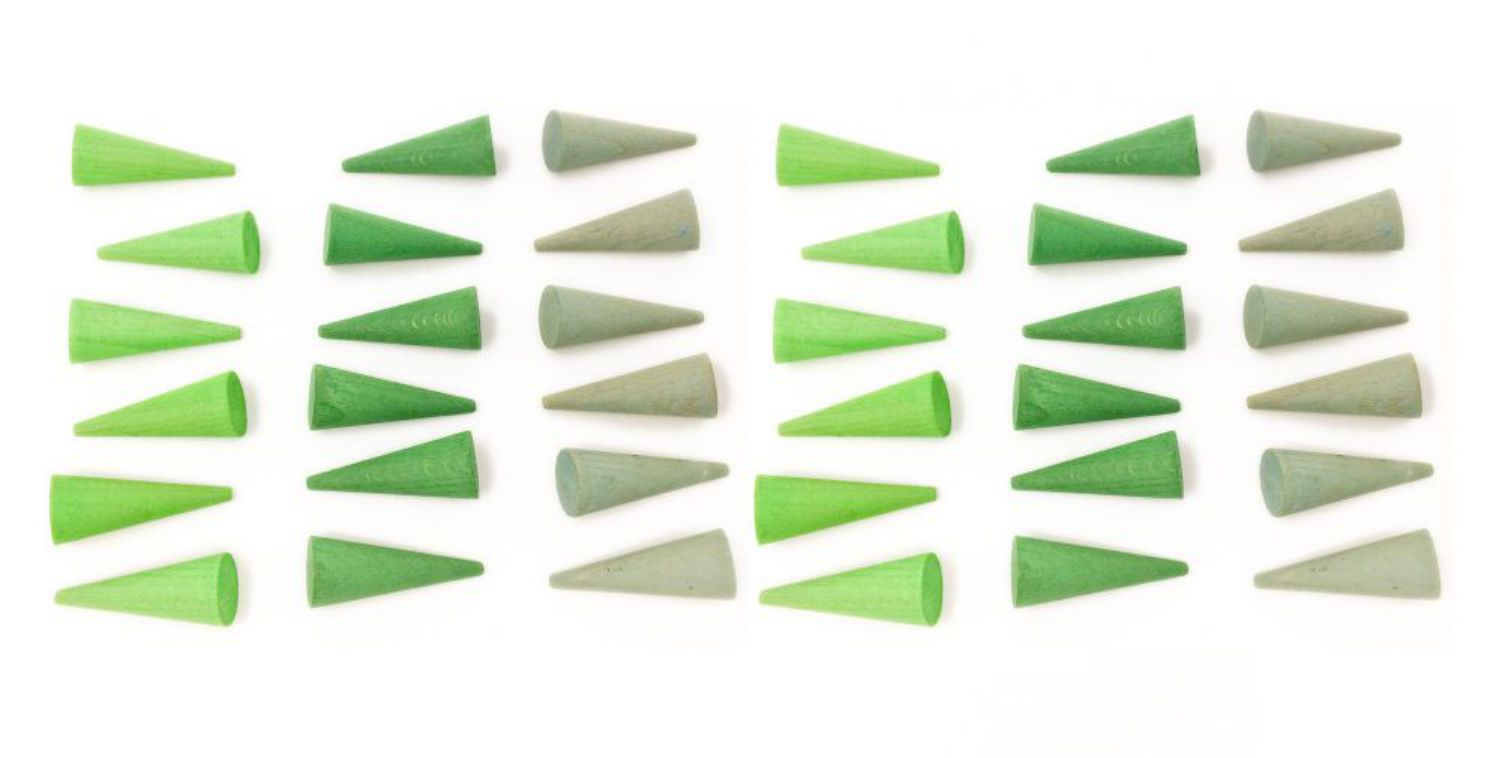 Grapat Holzspielzeug – Mandala Green Cone
