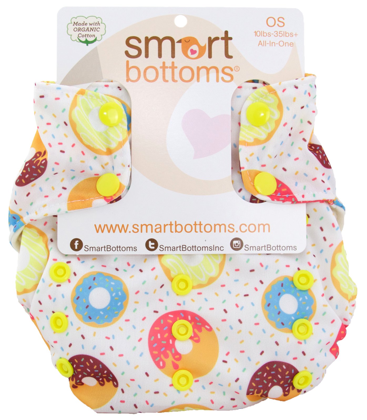 Smart Bottoms 3.1 AIO One Size Stoffwindel Muster: Sprinkles